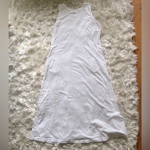 Velvet, white cotton maxi dress